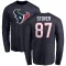 Navy Youth Cade Stover Houston Texans Logo Long Sleeve T-Shirt -