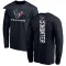 Navy Youth Danielle Hunter Houston Texans Backer Long Sleeve T-Shirt -