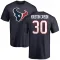 Navy Youth DeAndre Houston-Carson Houston Texans Logo DeAndre -Carson T-Shirt -