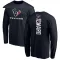 Navy Youth Jimmie Ward Houston Texans Backer Long Sleeve T-Shirt -