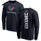 Navy Youth Nick Broeker Houston Texans Backer Long Sleeve T-Shirt -