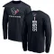 Navy Youth Stefon Diggs Houston Texans Backer Long Sleeve T-Shirt -