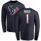 Navy Youth Stefon Diggs Houston Texans Logo Long Sleeve T-Shirt -