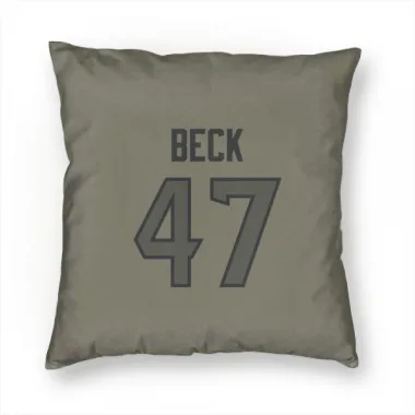 Olive Houston Texans Andrew Beck   Pillow Cover (18 X 18)