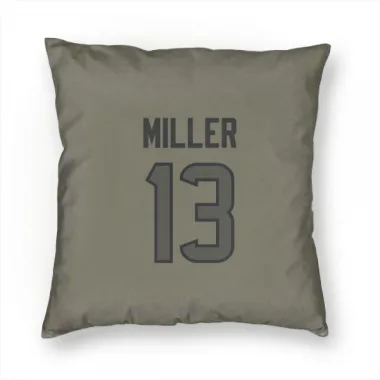 Olive Houston Texans Braxton Miller   Pillow Cover (18 X 18)