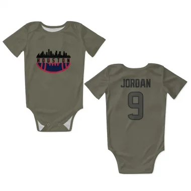 Olive Houston Texans Brevin Jordan   Newborn & Infant Bodysuit