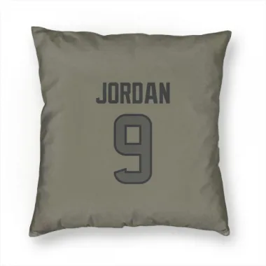 Olive Houston Texans Brevin Jordan   Pillow Cover (18 X 18)