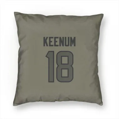 Olive Houston Texans Case Keenum   Pillow Cover (18 X 18)