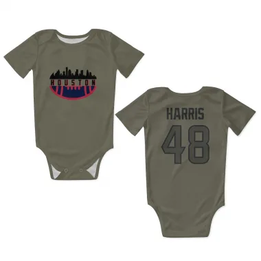 Olive Houston Texans Christian Harris   Newborn & Infant Bodysuit