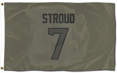 Olive Houston Texans C.J. Stroud   Flag (3 X 5)