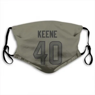 Olive Houston Texans Dalton Keene   Face Mask