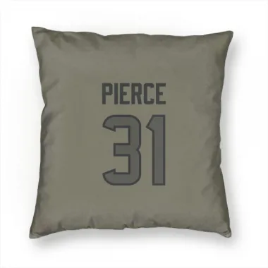 Olive Houston Texans Dameon Pierce   Pillow Cover (18 X 18)