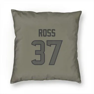 Olive Houston Texans D'Angelo Ross   Pillow Cover (18 X 18)