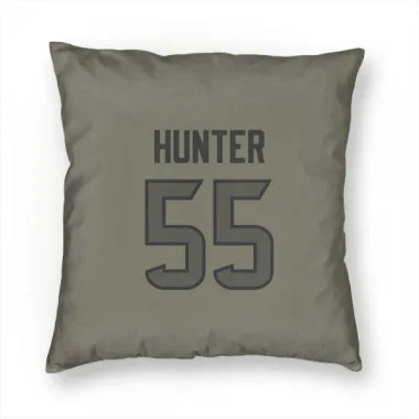 Olive Houston Texans Danielle Hunter   Pillow Cover (18 X 18)