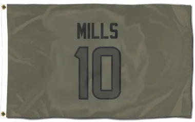 Olive Houston Texans Davis Mills   Flag (3 X 5)