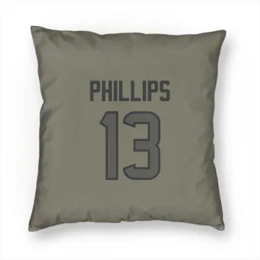 Olive Houston Texans Del'Shawn Phillips   Pillow Cover (18 X 18)