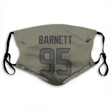 Olive Houston Texans Derek Barnett   Face Mask