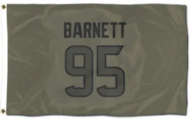 Olive Houston Texans Derek Barnett   Flag (3 X 5)