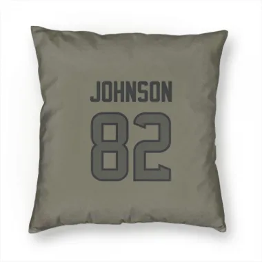 Olive Houston Texans Diontae Johnson   Pillow Cover (18 X 18)