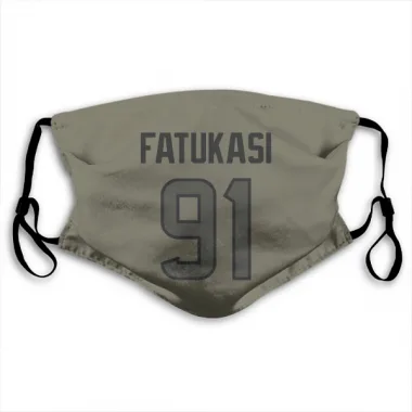 Olive Houston Texans Folorunso Fatukasi   Face Mask