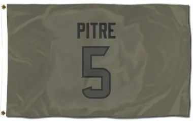 Olive Houston Texans Jalen Pitre   Flag (3 X 5)