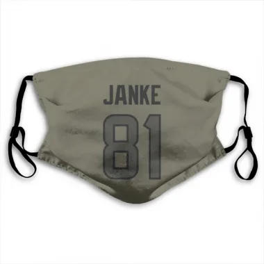 Olive Houston Texans Jaxon Janke   Face Mask