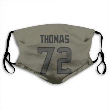 Olive Houston Texans Jaylon Thomas   Face Mask