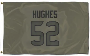 Olive Houston Texans Jerry Hughes   Flag (3 X 5)