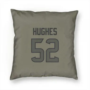 Olive Houston Texans Jerry Hughes   Pillow Cover (18 X 18)