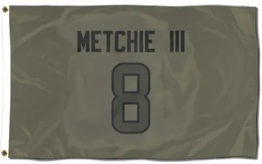 Olive Houston Texans John Metchie III   Flag (3 X 5)