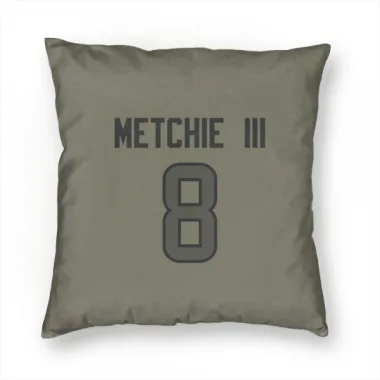 Olive Houston Texans John Metchie III   Pillow Cover (18 X 18)