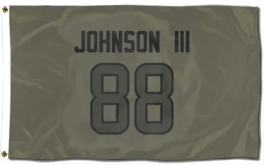 Olive Houston Texans Johnny Johnson III   Flag (3 X 5)