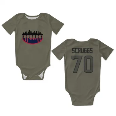 Olive Houston Texans Juice Scruggs   Newborn & Infant Bodysuit