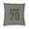 Olive Houston Texans Juice Scruggs   Pillow Cover (18 X 18)