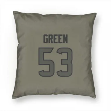 Olive Houston Texans Kendrick Green   Pillow Cover (18 X 18)