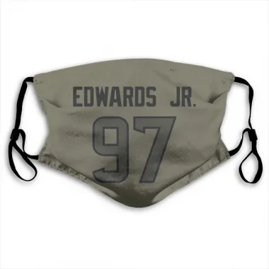 Olive Houston Texans Mario Edwards Jr.   Face Mask