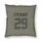 Olive Houston Texans M.J. Stewart   Pillow Cover (18 X 18)