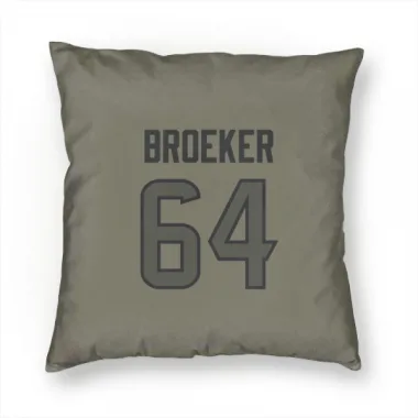 Olive Houston Texans Nick Broeker   Pillow Cover (18 X 18)