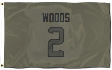 Olive Houston Texans Robert Woods   Flag (3 X 5)