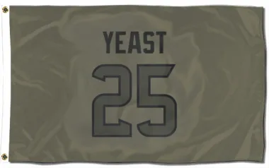 Olive Houston Texans Russ Yeast   Flag (3 X 5)