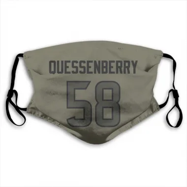 Olive Houston Texans Scott Quessenberry   Face Mask