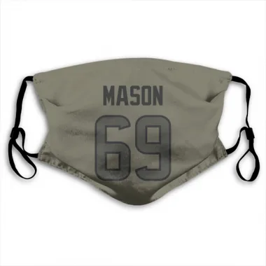 Olive Houston Texans Shaq Mason   Face Mask