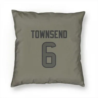 Olive Houston Texans Tommy Townsend   Pillow Cover (18 X 18)