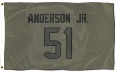 Olive Houston Texans Will Anderson Jr.   Flag (3 X 5)