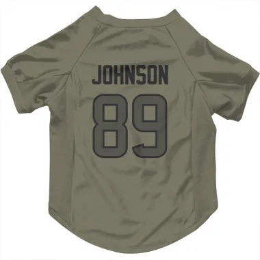 Olive Houston Texans Xavier Johnson   Dog & Cat Pet Jersey