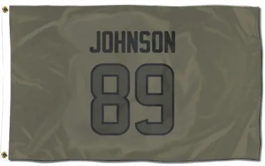 Olive Houston Texans Xavier Johnson   Flag (3 X 5)