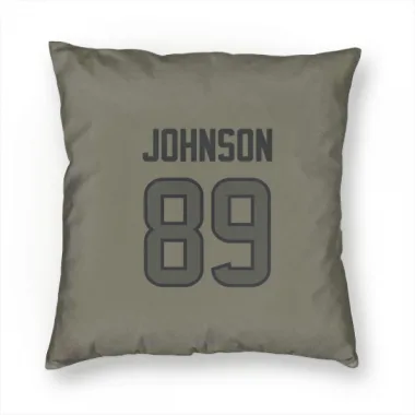 Olive Houston Texans Xavier Johnson   Pillow Cover (18 X 18)