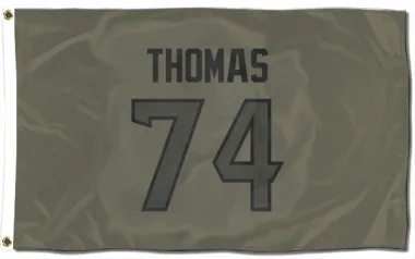 Olive Houston Texans Zach Thomas   Flag (3 X 5)