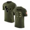 Olive Men's Braxton Miller Houston Texans Salute to Service T-Shirt