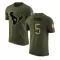 Olive Men's Jalen Pitre Houston Texans Salute to Service T-Shirt